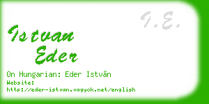 istvan eder business card