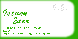 istvan eder business card